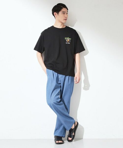 THE SHOP TK / ザ ショップ ティーケー Tシャツ | ヒゲオジ サガラ刺繍 半袖Tシャツ 【洗濯機OK】 | 詳細3