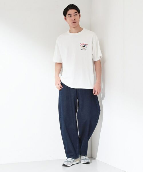 THE SHOP TK / ザ ショップ ティーケー Tシャツ | ヒゲオジ サガラ刺繍 半袖Tシャツ 【洗濯機OK】 | 詳細7