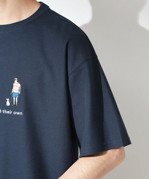 THE SHOP TK / ザ ショップ ティーケー Tシャツ | 刺繍×ロゴ 鹿の子 半袖Tシャツ 【洗濯機OK】 | 詳細13