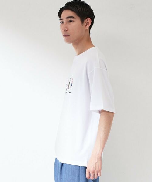 THE SHOP TK / ザ ショップ ティーケー Tシャツ | 刺繍×ロゴ 鹿の子 半袖Tシャツ 【洗濯機OK】 | 詳細2