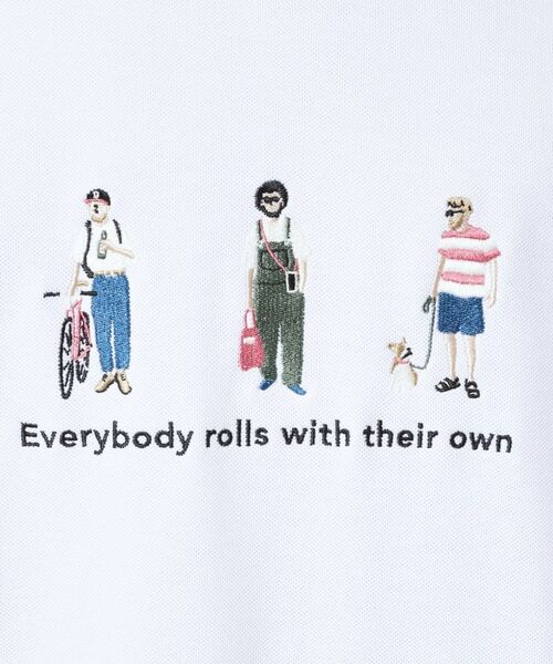 THE SHOP TK / ザ ショップ ティーケー Tシャツ | 刺繍×ロゴ 鹿の子 半袖Tシャツ 【洗濯機OK】 | 詳細4