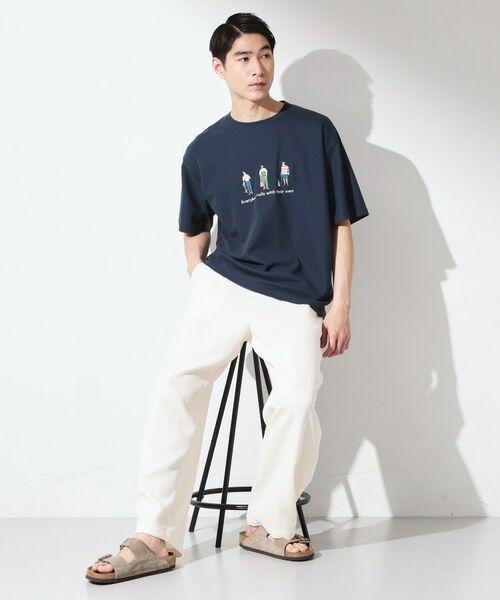 THE SHOP TK / ザ ショップ ティーケー Tシャツ | 刺繍×ロゴ 鹿の子 半袖Tシャツ 【洗濯機OK】 | 詳細7