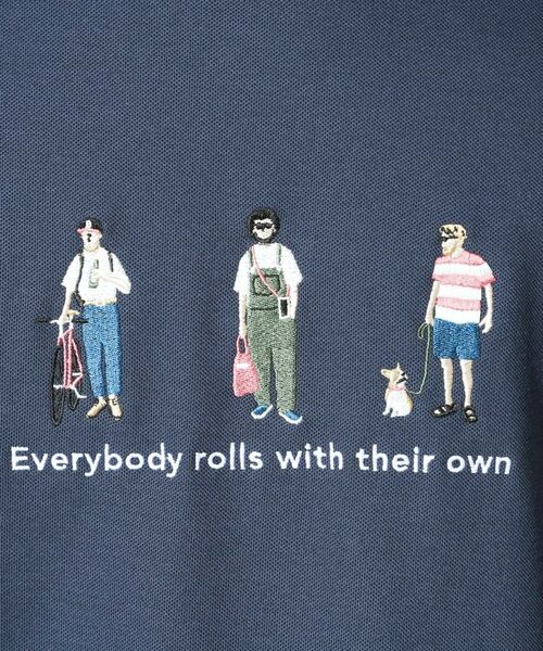 THE SHOP TK / ザ ショップ ティーケー Tシャツ | 刺繍×ロゴ 鹿の子 半袖Tシャツ 【洗濯機OK】 | 詳細8