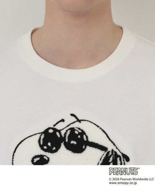 THE SHOP TK / ザ ショップ ティーケー Tシャツ | PEANUTS ／ ピーナッツ スヌーピー さがら刺繍 半袖Tシャツ | 詳細12