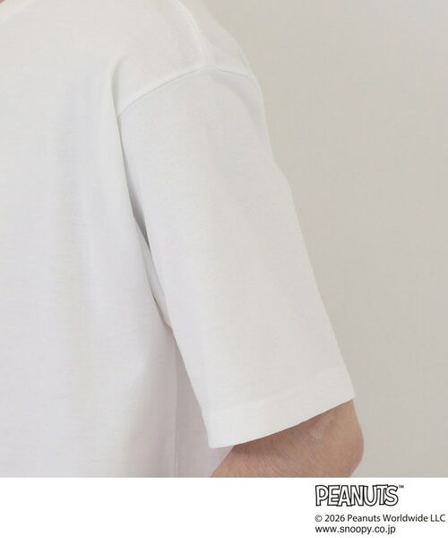 THE SHOP TK / ザ ショップ ティーケー Tシャツ | PEANUTS ／ ピーナッツ スヌーピー さがら刺繍 半袖Tシャツ | 詳細14