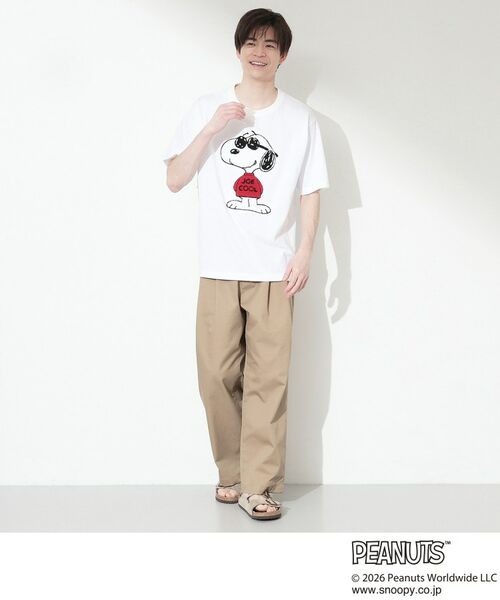 THE SHOP TK / ザ ショップ ティーケー Tシャツ | PEANUTS ／ ピーナッツ スヌーピー さがら刺繍 半袖Tシャツ | 詳細3