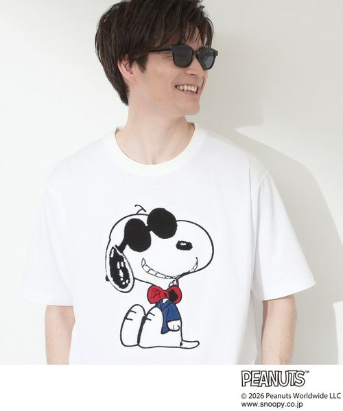 THE SHOP TK / ザ ショップ ティーケー Tシャツ | PEANUTS ／ ピーナッツ スヌーピー さがら刺繍 半袖Tシャツ | 詳細5