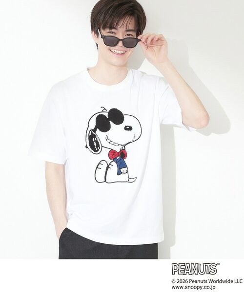 THE SHOP TK / ザ ショップ ティーケー Tシャツ | PEANUTS ／ ピーナッツ スヌーピー さがら刺繍 半袖Tシャツ | 詳細6