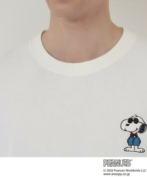 THE SHOP TK / ザ ショップ ティーケー Tシャツ | PEANUTS ／ ピーナッツ スヌーピー ワンポイント刺繍 半袖Tシャツ | 詳細12