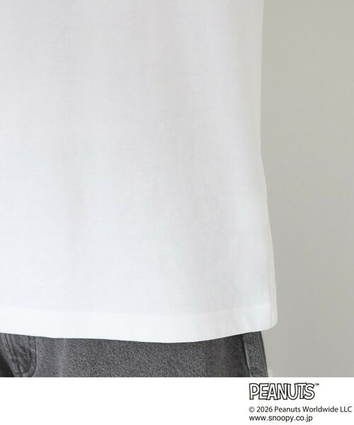 THE SHOP TK / ザ ショップ ティーケー Tシャツ | PEANUTS ／ ピーナッツ スヌーピー ワンポイント刺繍 半袖Tシャツ | 詳細14