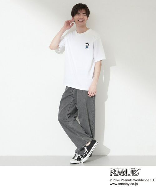 THE SHOP TK / ザ ショップ ティーケー Tシャツ | PEANUTS ／ ピーナッツ スヌーピー ワンポイント刺繍 半袖Tシャツ | 詳細7