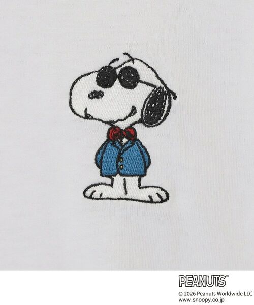 THE SHOP TK / ザ ショップ ティーケー Tシャツ | PEANUTS ／ ピーナッツ スヌーピー ワンポイント刺繍 半袖Tシャツ | 詳細8