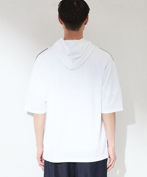 THE SHOP TK / ザ ショップ ティーケー パーカー | ブロッキング半袖パーカ 【洗濯機OK】 | 詳細11