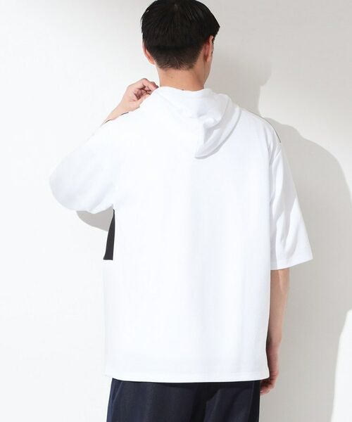 THE SHOP TK / ザ ショップ ティーケー パーカー | ブロッキング半袖パーカ 【洗濯機OK】 | 詳細6