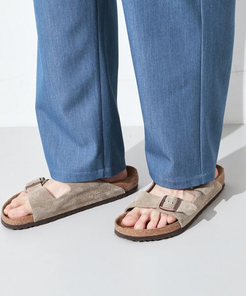 THE SHOP TK / ザ ショップ ティーケー パンツ | デニムライク セミワイドイージーパンツ 【ベルト要らず／洗濯機OK】 | 詳細17