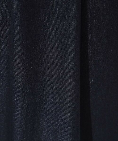 THE SHOP TK / ザ ショップ ティーケー パンツ | デニムライク セミワイドイージーパンツ 【ベルト要らず／洗濯機OK】 | 詳細4