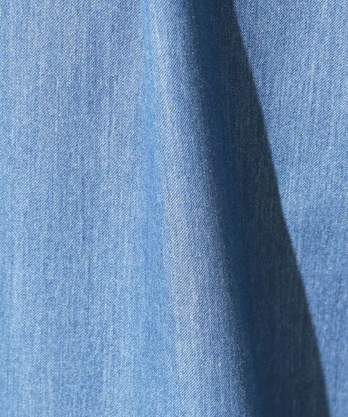 THE SHOP TK / ザ ショップ ティーケー パンツ | デニムライク セミワイドイージーパンツ 【ベルト要らず／洗濯機OK】 | 詳細8
