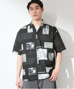 THE SHOP TK / ザ ショップ ティーケー シャツ・ブラウス | プリント柄 開襟半袖シャツ 【洗濯機OK】