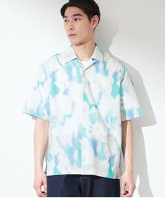 THE SHOP TK / ザ ショップ ティーケー シャツ・ブラウス | プリント柄 開襟半袖シャツ 【洗濯機OK】