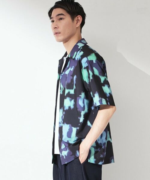 THE SHOP TK / ザ ショップ ティーケー シャツ・ブラウス | プリント柄 開襟半袖シャツ 【洗濯機OK】 | 詳細13