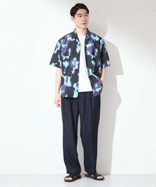 THE SHOP TK / ザ ショップ ティーケー シャツ・ブラウス | プリント柄 開襟半袖シャツ 【洗濯機OK】 | 詳細15