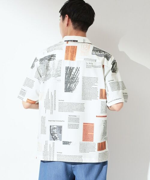 THE SHOP TK / ザ ショップ ティーケー シャツ・ブラウス | プリント柄 開襟半袖シャツ 【洗濯機OK】 | 詳細2