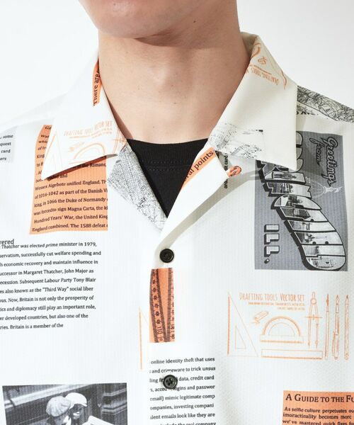 THE SHOP TK / ザ ショップ ティーケー シャツ・ブラウス | プリント柄 開襟半袖シャツ 【洗濯機OK】 | 詳細20