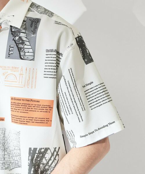 THE SHOP TK / ザ ショップ ティーケー シャツ・ブラウス | プリント柄 開襟半袖シャツ 【洗濯機OK】 | 詳細21