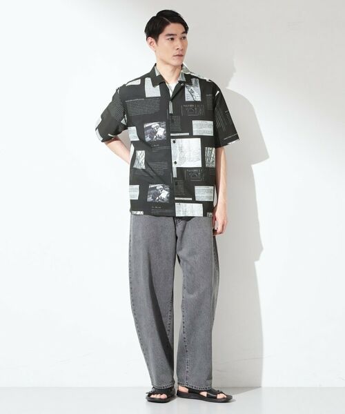 THE SHOP TK / ザ ショップ ティーケー シャツ・ブラウス | プリント柄 開襟半袖シャツ 【洗濯機OK】 | 詳細7