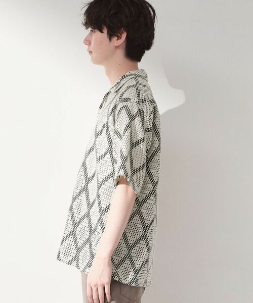 THE SHOP TK / ザ ショップ ティーケー シャツ・ブラウス | アーガイル柄 レース半袖シャツ 洗濯機OK | 詳細10