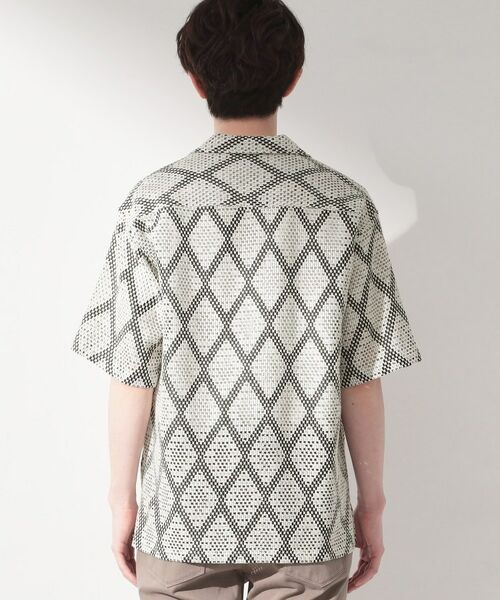 THE SHOP TK / ザ ショップ ティーケー シャツ・ブラウス | アーガイル柄 レース半袖シャツ 洗濯機OK | 詳細11