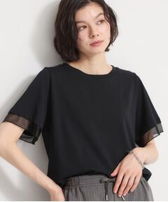 THE SHOP TK / ザ ショップ ティーケー Tシャツ | 【多機能】袖シアークルーネックTシャツ