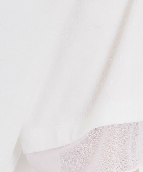 THE SHOP TK / ザ ショップ ティーケー Tシャツ | 【M-XL/ひんやり/吸水速乾/UV】上品な透け感 袖口シアーTシャツ | 詳細11