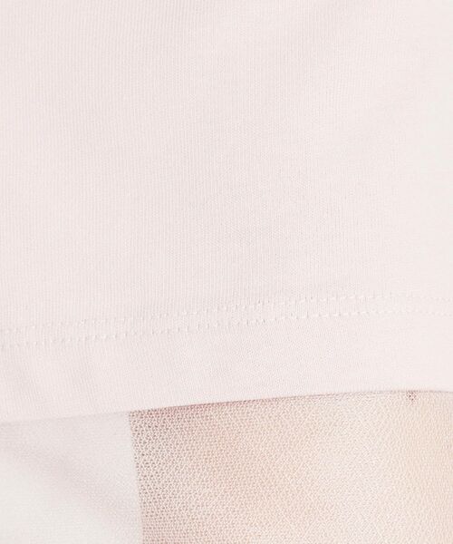 THE SHOP TK / ザ ショップ ティーケー Tシャツ | 【M-XL/ひんやり/吸水速乾/UV】上品な透け感 袖口シアーTシャツ | 詳細15