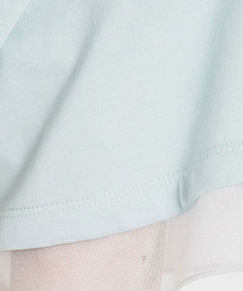 THE SHOP TK / ザ ショップ ティーケー Tシャツ | 【M-XL/ひんやり/吸水速乾/UV】上品な透け感 袖口シアーTシャツ | 詳細19