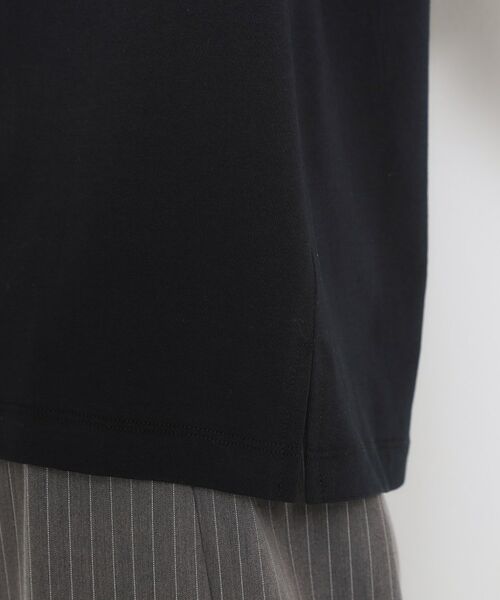 THE SHOP TK / ザ ショップ ティーケー Tシャツ | 【M-XL/ひんやり/吸水速乾/UV】上品な透け感 袖口シアーTシャツ | 詳細25