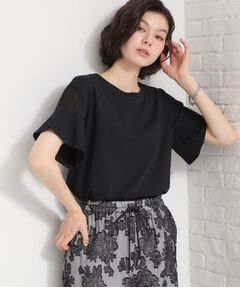 THE SHOP TK / ザ ショップ ティーケー カットソー | 【多機能】袖フレア挟み込みシアーTシャツ