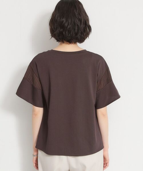 THE SHOP TK / ザ ショップ ティーケー カットソー | 【多機能】袖フレア挟み込みシアーTシャツ | 詳細15