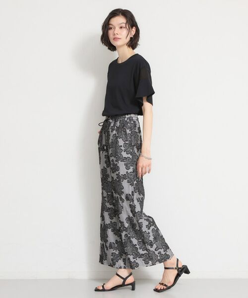 THE SHOP TK / ザ ショップ ティーケー カットソー | 【多機能】袖フレア挟み込みシアーTシャツ | 詳細7