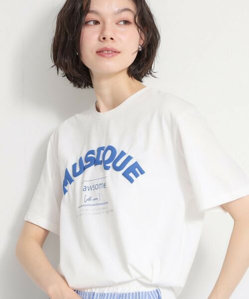 THE SHOP TK / ザ ショップ ティーケー Tシャツ | 【多機能】ロゴアソートクルーネックTシャツ | 詳細1