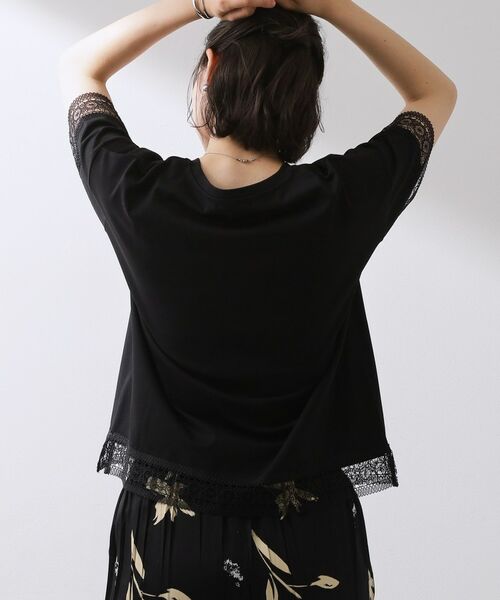 THE SHOP TK / ザ ショップ ティーケー Tシャツ | モチーフレース切替Tシャツ | 詳細6