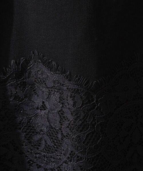 THE SHOP TK / ザ ショップ ティーケー Tシャツ | レース切替ロゴロングTシャツ | 詳細12
