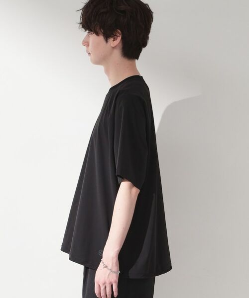 THE SHOP TK / ザ ショップ ティーケー カットソー | 【KURO】 ポリバレント ドローコード付き 半袖Tシャツ 接触冷感/UVカット/洗濯機OK | 詳細6