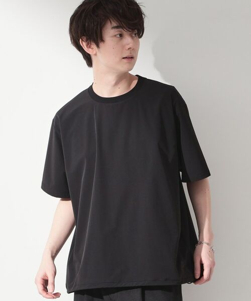 THE SHOP TK / ザ ショップ ティーケー カットソー | 【KURO】 ポリバレント ドローコード付き 半袖Tシャツ 接触冷感/UVカット/洗濯機OK（ブラック(019)）