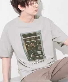 THE SHOP TK / ザ ショップ ティーケー Tシャツ | モノクロ フォトグラフィー 半袖Tシャツ 洗濯機OK