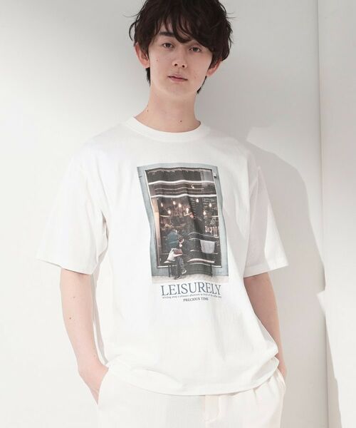 THE SHOP TK / ザ ショップ ティーケー Tシャツ | モノクロ フォトグラフィー 半袖Tシャツ 洗濯機OK | 詳細1