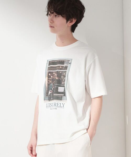 THE SHOP TK / ザ ショップ ティーケー Tシャツ | モノクロ フォトグラフィー 半袖Tシャツ 洗濯機OK | 詳細2