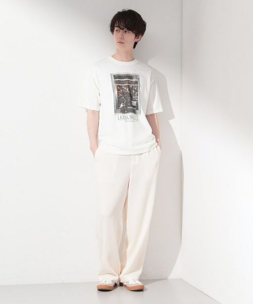 THE SHOP TK / ザ ショップ ティーケー Tシャツ | モノクロ フォトグラフィー 半袖Tシャツ 洗濯機OK | 詳細3