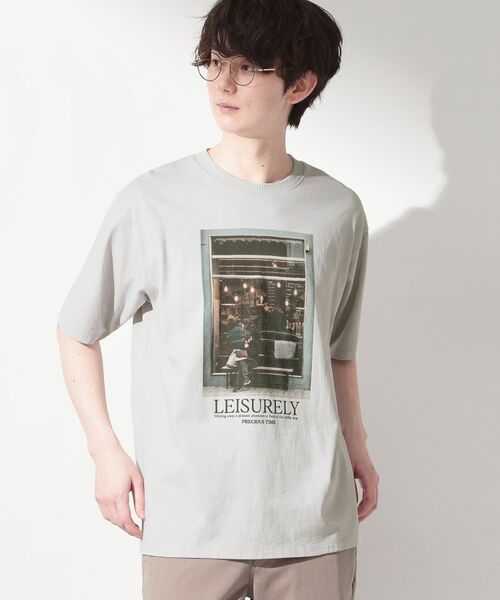 THE SHOP TK / ザ ショップ ティーケー Tシャツ | モノクロ フォトグラフィー 半袖Tシャツ 洗濯機OK | 詳細5