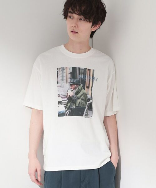THE SHOP TK / ザ ショップ ティーケー Tシャツ | モノクロ フォトグラフィー 半袖Tシャツ 洗濯機OK | 詳細9
